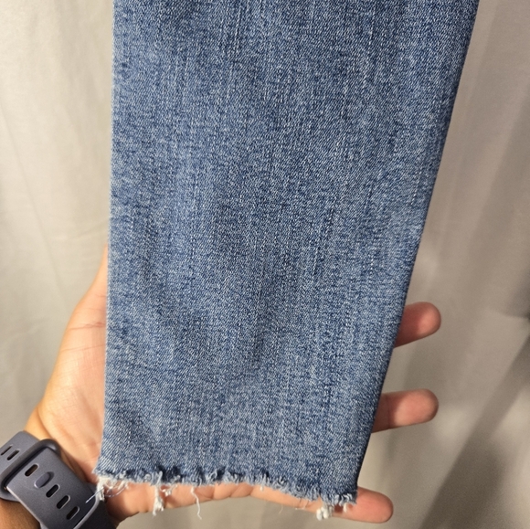 Mother The Looker Ankle Fray Jeans In Groovin' Color Sz 25 - Picture 8 of 15